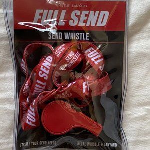 *LIMITED ED (Red) FULL SEND "Send Whistle" w/ Lanyard